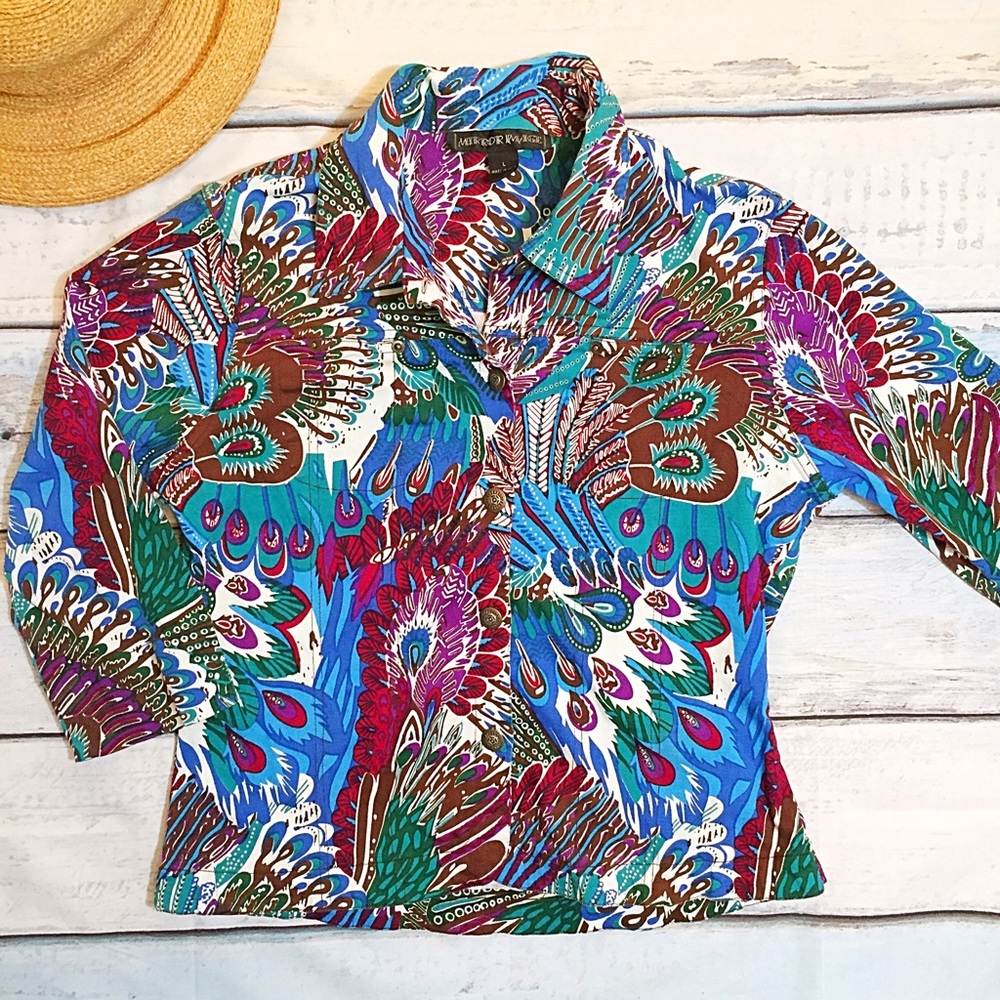 🌊CLEARANCE🌊Colorful Peacock Spring Jacket